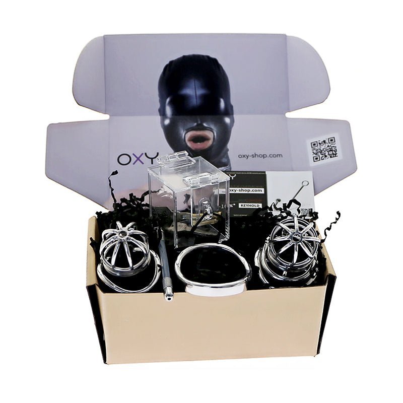 Chastity Discovery Set - Locked in Steel - Oxy-shop
