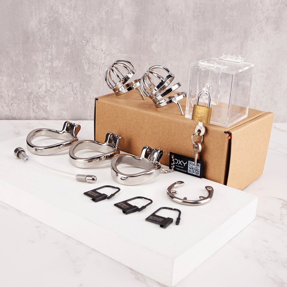 Chastity Discovery Set - Locked in Steel - Oxy-shop